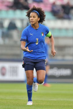 Sara Gama player of Italia, during the qualifying match for the 2023 World Cup between Italy vs Croatia, final result 3-0, match played at the Teofilo Patini stadium in Castel Di Sangro. Castel di sangro, Italy, 22 October 2021. 