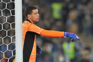 Juventus 'un Wojciech Szczesny oyuncusu, Lazio ile Juventus arasında oynanan İtalya SerieA maçında Roma' daki Olimpiyat Stadyumu 'nda oynanan final maçı 0-2 oldu. Roma, İtalya, 20 Kasım 2021. 
