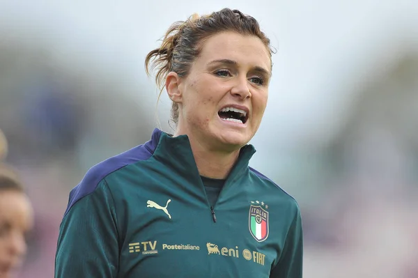 Cristiana Girelli Gracz Włoch Podczas Meczu Kwalifikacyjnego 2023 Puchar Świata — Zdjęcie stockowe