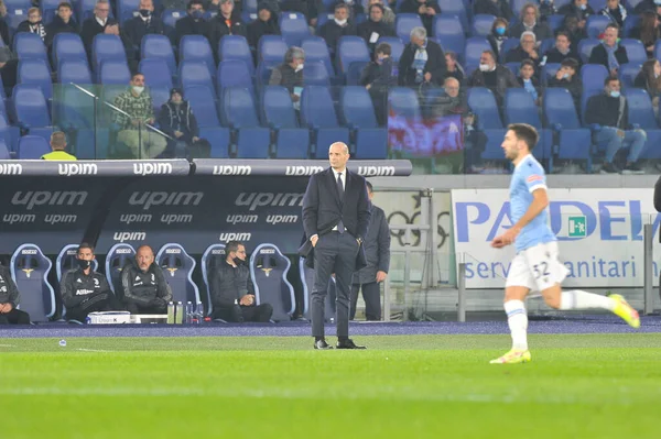 Massimiliano Allegri Entrenador Juventus Durante Partido Serie Italianaun Campeonato Entre — Foto de Stock