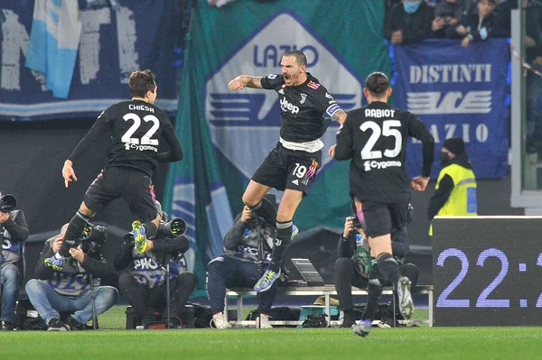 Leonardo Bonucci Player Juventus Match Italian Seriea Championship Lazio Juventus — Stock Photo, Image