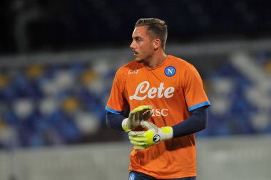 Napoli 'li Davide Marfella oyuncusu, Napoli ve Benevento arasındaki dostluk maçı sonucu 1-5, Diego Armando Maradona Stadyumu' nda oynandı.. 