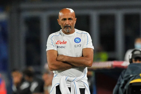 Napoli 'nin koçu Luciano Spalletti, Napoli ile Benevento arasındaki dostluk maçı sonucu 1-5, Diego Armando Maradona Stadyumu' nda oynandı.. 