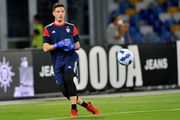 Alessio Cragno Jogador Cagliari Durante Jogo Liga Italiana Seriea Entre — Fotografia de Stock