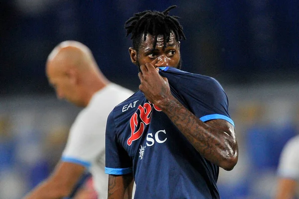 Frank Anguissa Jugador Napoli Durante Partido Liga Italiana Seriea Entre — Foto de Stock