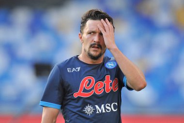 Napoli 'nin Mario Rui oyuncusu, Napoli ile Juventus arasındaki İtalya SerieA ligi maçında, final maçı 2-1, Diego Armando Maradona Stadyumu' nda oynandı. Napoli, İtalya, 11 Eylül 2021. 