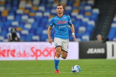Napoli 'li Fabian Ruiz, Napoli ile Juventus arasındaki İtalya SerieA Ligi maçında Diego Armando Maradona Stadyumu' nda oynanan maçın son maçı 2-1 'dir. Napoli, İtalya, 11 Eylül 2021. 