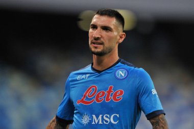 Napoli 'li Matteo Politano oyuncusu, Napoli ile Juventus arasındaki İtalyan SerieA ligi maçında, final maçı 2-1, Diego Armando Maradona Stadyumu' nda oynandı. Napoli, İtalya, 11 Eylül 2021. 