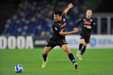 Napoli 'nin Hirving Lozano oyuncuları, Napoli ile Torino arasında oynanan İtalya Serie A ligi maçında Diego Armando Maradona Stadyumu' nda oynanan maç 1-0 berabere sonuçlandı..