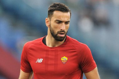 Roma Patricio oyuncusu Rui Patricio, Roma 'daki Olimpiyat Stadyumu' nda oynanan İtalya Serie A final maçında Roma ile Napoli arasındaki 0-0 'lık final maçında oynadı..