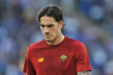 Jos Mourinho oyuncusu Roma, Roma 'daki Olimpiyat Stadyumu' nda oynanan İtalya Serie A final maçında Roma ile Napoli arasındaki 0-0 'lık final maçı sırasında oynanan karşılaşma..