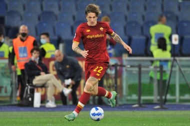 Jos Mourinho oyuncusu Roma, Roma 'daki Olimpiyat Stadyumu' nda oynanan İtalya Serie A final maçında Roma ile Napoli arasındaki 0-0 'lık final maçı sırasında oynanan karşılaşma..