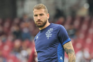 Empoli 'den Andrea La Mantia oyuncusu, Salernitana - Empoli final maçı arasında oynanan İtalyan Serie A karşılaşmasında, Salerno' daki Aerechi Stadyumu 'nda oynanan maç..