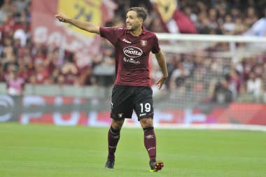 Salernitana 'dan Luca Ranieri, Salernitana ile Salernitana arasında oynanan İtalya Serie A şampiyonası final maçı 2-4, Salerno' daki Aerechi Stadyumu 'nda oynandı..