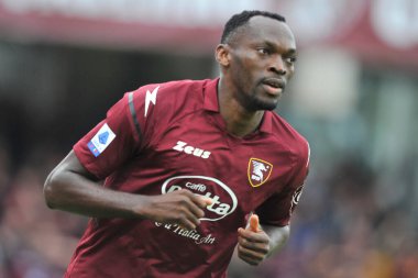 Salernitana 'dan Nwanko Simy, İtalya Serie A karşılaşmasında Salernitana - Empoli final maçı 2-4, Salerno' daki Aerechi Stadyumu 'nda oynandı..