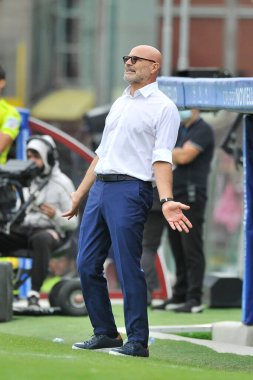 Salernitana 'nın Stafano Colantuono oyuncusu, İtalya Serie A şampiyonluğu maçında Salernitana - Empoli final maçı 2-4, Salerno' daki Aerechi Stadyumu 'nda oynandı..