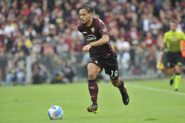Salernitana 'dan Luca Ranieri, Salernitana ile Salernitana arasında oynanan İtalya Serie A şampiyonası final maçı 2-4, Salerno' daki Aerechi Stadyumu 'nda oynandı..