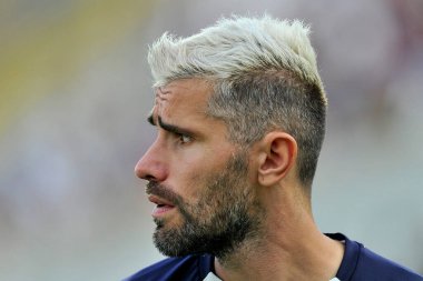 Cenova 'lı Valon Behrami, Salernitana ile Genoa arasındaki İtalyan SerieA şampiyonası maçında Salerno' daki Arechi Stadyumu 'nda oynanan final maçı 1-0 oldu. Salerno, İtalya, 02 Eylül 2021.