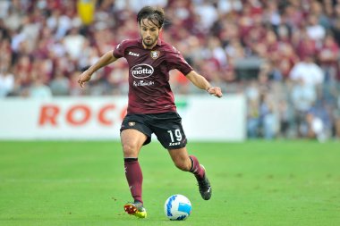 Salernitana 'dan Luca Ranieri, Salernitana ile Genoa arasında oynanan İtalya SerieA Şampiyonası maçında, final maçı 1-0 Salerno' daki Arechi Stadyumu 'nda oynandı. Salerno, İtalya, 02 Eylül 2021. 