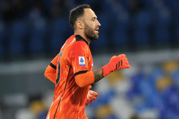 David Ospina Jugadores Napoli Durante Partido Liga Italiana Serie Entre — Foto de Stock