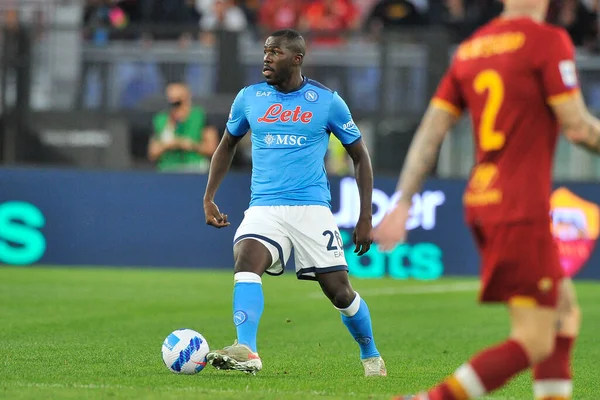 Kalidou Koulibaly Jugador Napoli Durante Partido Del Campeonato Italiano Serie — Foto de Stock