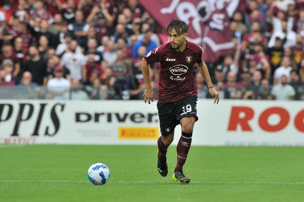 Salernitana 'dan Luca Ranieri, Salernitana ile Salernitana arasında oynanan İtalya Serie A şampiyonası final maçı 2-4, Salerno' daki Aerechi Stadyumu 'nda oynandı..