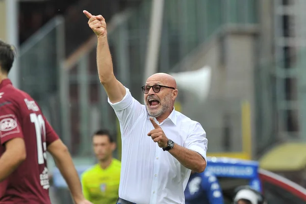 Stefano Colantuono Trainer Von Salernitana Während Des Spiels Der Italienischen — Stockfoto