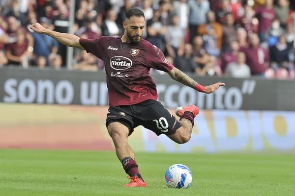 Salernitana 'nın Grigoris Kastanos oyuncusu, Salernitana ile Salernitana arasında oynanan İtalya Serie A şampiyonası final maçı 2-4, Salerno' daki Aerechi Stadyumu 'nda oynandı..
