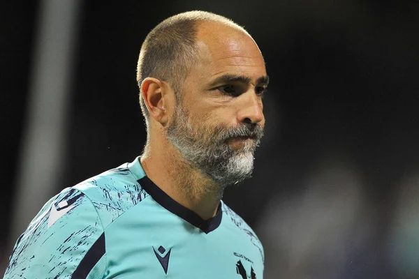 Hellas Verona 'nın Igor Tudor teknik direktörü, Salernitana ile Verona arasında oynanan İtalya Serie A ligi maçında Salerno' daki Arechi Stadyumu 'nda oynanan final maçı 2-2 oldu. Salerno, İtalya, 22 Eylül 2021.