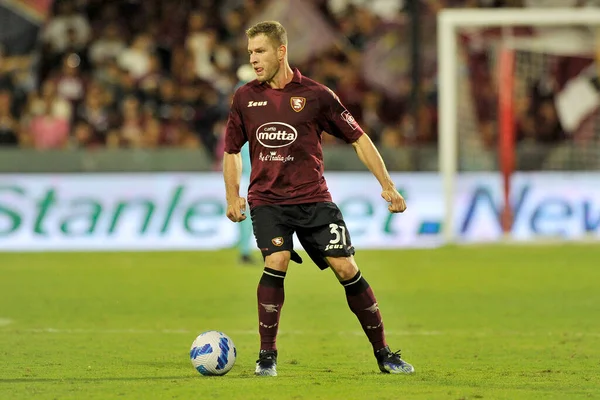 Riccardo Gagliolo Joueur Salernitana Lors Match Ligue Italienne Serie Entre — Photo