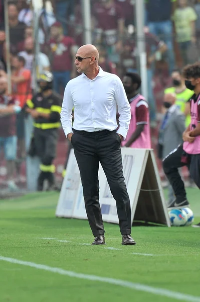 Davide Ballardini Trainer Von Genua Während Des Spiels Der Italienischen — Stockfoto