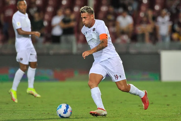 Jogador Alemão Denis Reggina Durante Partida Copa Itália Entre Salernitana — Fotografia de Stock