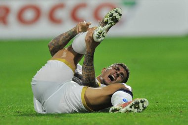 Napoli 'den Giovanni Di Lorenzo, Salernitana ile Napoli arasındaki İtalya Serie A şampiyonluğu maçında 1-0, Salerno' daki Arechi Stadyumu 'nda oynandı. Salerno, İtalya, 31 Ekim 2021. 