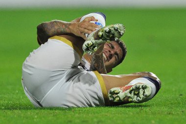 Napoli 'den Giovanni Di Lorenzo, Salernitana ile Napoli arasındaki İtalya Serie A şampiyonluğu maçında 1-0, Salerno' daki Arechi Stadyumu 'nda oynandı. Salerno, İtalya, 31 Ekim 2021. 