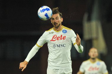 Napoli 'nin Fabian Ruiz oyuncusu, Salernitana ile Napoli arasında oynanan İtalya Serie A şampiyonluğu maçında Salerno' daki Arechi Stadyumu 'nda oynanan maç 1-0 berabere sonuçlandı. Salerno, İtalya, 31 Ekim 2021. 