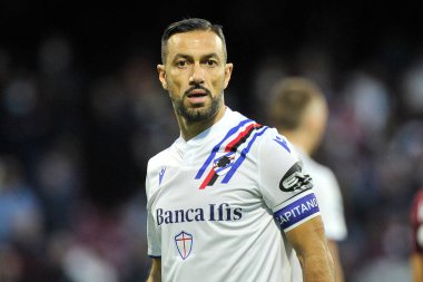 Sampdoria 'nın Fabio Quagliarella oyuncusu, Salernitana ile Sampdoria arasındaki İtalyan SerieA şampiyonası maçında, final maçı 0-2, Salerno' daki Arechi Stadyumu 'nda oynandı. Salerno, İtalya, 21 Kasım 2021. 