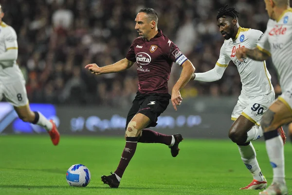 Frank Ribery Joueur Salernitana Lors Match Championnat Italien Serie Entre — Photo