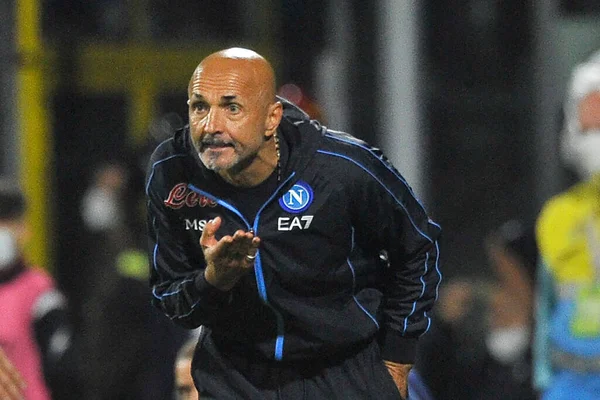 Luciano Spalletti Entrenador Napoli Durante Partido Del Campeonato Italiano Serie —  Fotos de Stock