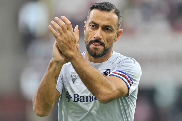 Fabio Quagliarella Giocatore Della Sampdoria Durante Partita Della Serie Italianaun — Foto Stock