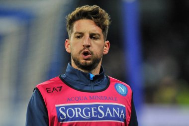 Napoli 'den Dries Mertens' in Napoli 'ye karşı oynanan İtalya Serie A şampiyonası finalinde Napoli 0, Empoli 1, Diego Armando Maradona Stadyumu' nda oynanan maç sonucu. 