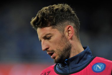 Napoli 'den Dries Mertens' in Napoli 'ye karşı oynanan İtalya Serie A şampiyonası finalinde Napoli 0, Empoli 1, Diego Armando Maradona Stadyumu' nda oynanan maç sonucu.
