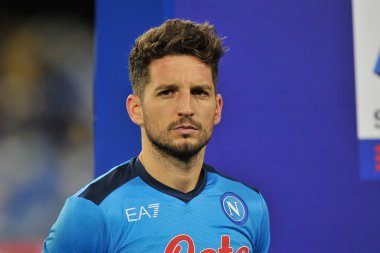 Napoli 'den Dries Mertens' in Napoli 'ye karşı oynanan İtalya Serie A şampiyonası finalinde Napoli 0, Empoli 1, Diego Armando Maradona Stadyumu' nda oynanan maç sonucu.