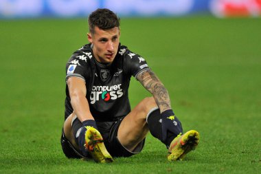 Andrea Pinamonti Empoli 'nin oyuncusu, Napoli - Empoli final maçı sırasında Diego Armando Maradona Stadyumu' nda oynanan Napoli 0, Empoli 1 arasındaki maç sırasında. 