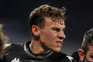 Empoli 'den Szymon Zurkowski, Napoli - Empoli 0, Empoli 1 arasındaki İtalyan Serie A şampiyonası maçında Diego Armando Maradona Stadyumu' nda oynanan maç sonucu. 