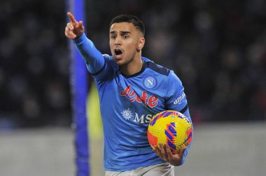 Napoli 'den Adam Ounas, Napoli ile Napoli arasında oynanan İtalya Serie A şampiyonası maçında Napoli 0, Empoli 1, Diego Armando Maradona Stadyumu' nda oynandı.. 