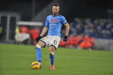 Napoli 'nin Amir Rrahmani oyuncusu, Napoli ile Empoli arasında oynanan İtalya Serie A şampiyonası maçında Napoli 0, Empoli 1, Diego Armando Maradona Stadyumu' nda oynandı..