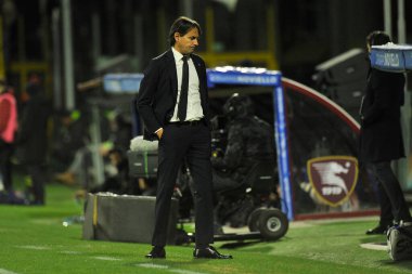 Simone Inzaghi 'nin Inter teknik direktörü, İtalya Serie A' nın Salernitana - Inter final maçı sırasında Salernitana 0, Inter 5, Arechi Stadyumu 'nda oynandı. Napoli, İtalya, 17 Aralık 2021. 