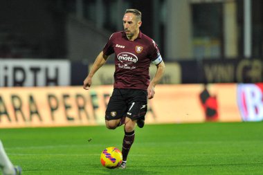 Salernitana 'dan Franck Ribery, Salernitana - Inter final maçında Salernitana 0, Inter 5, Arechi Stadyumu' nda oynandı. Napoli, İtalya, 17 Aralık 2021. 