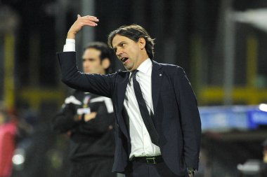 Simone Inzaghi 'nin Inter teknik direktörü, İtalya Serie A' nın Salernitana - Inter final maçı sırasında Salernitana 0, Inter 5, Arechi Stadyumu 'nda oynandı. Napoli, İtalya, 17 Aralık 2021.