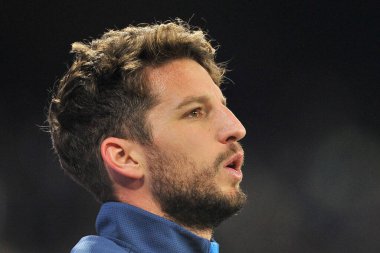 Napoli 'nin Dries Mertens oyuncusu, Napoli - Spezia final maçında Napoli 0, Spezia 1, Diego Armando Maradona Stadyumu' nda oynandı. Napoli, İtalya, 22 Aralık 2021. 